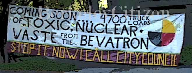 bevatron protest sign