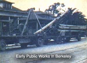 Berkeley Public Works moving materials 