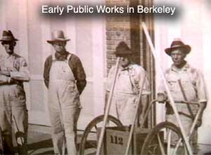 PW street sweeping crew at corporation yard in Berkeley (ca. 1935)