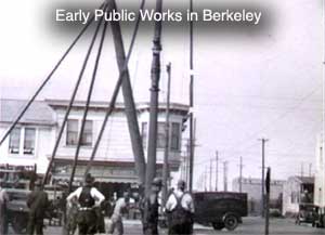 Berkeley Public Works Pole setting