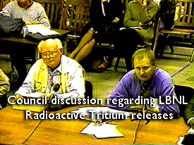 Tritium Debate aat Berkeley City Council 1996