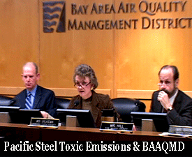 BAAQMD Board and Pacific Steel Berkeley