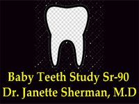 Baby Teeth study & Sr-90