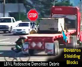 transporting Bevatron's Radioactive Shielding Blocks