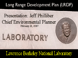 LBNL Long Range Development plan