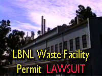 LBNL Community waste facility lawsuit