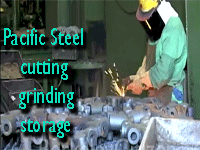 Pacific Steel grinding and cutting operations