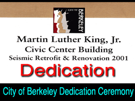 Berkeley City HAll dedication 2001