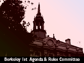 First Rules Committee in Berkeley