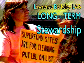 Department of Energy Long-Term Stewardship and the Lawrence Berkeley National Lab