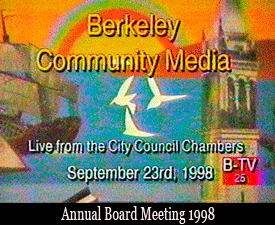 Berkeley Community Media Board meeting 1998