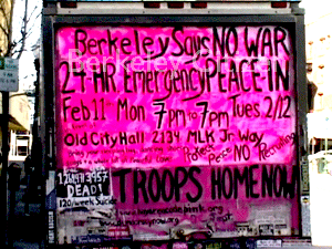 Berkeley Codepink: Bring our troops home