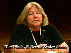 Bridging the Digital Divide, Public Workshop and Panel Discussion, Ellen Pasch, City of El Cerrito Senior Center SeniorNet Program