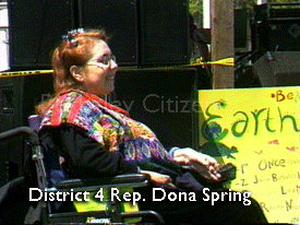 Dona Spring at Berkeley Earthday celebrations