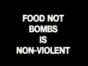 Food not Bombs is non-violent