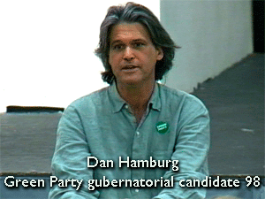 Dan Hamburg, Green Party gubernatorial candidate from California 1998