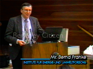 Bernd Franke, IFEU, LBNL  Berkeley Community Radiation forum 