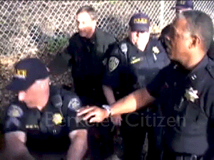 UC Police attempt to block resuppy of tree-sitters at  Berkeley Memorial Oak Grove