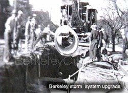 sewer / storm installation in Berkeley