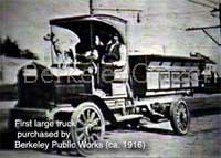Berkeley Public Works truck 1916
