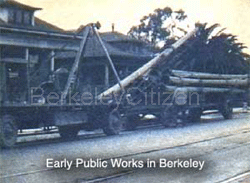 Berkeley Public Works moving materials 