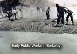 Berkeley Public Works Asphault road work 