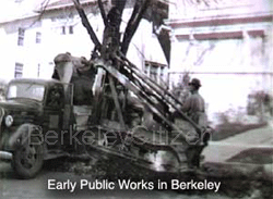 Berkeley Public Works trencher