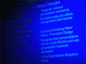 sf regional water board hearing on Groundwater brownfield amendments