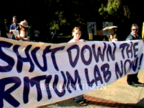 Tritium Protest and UCB over Berkeley La's contamination