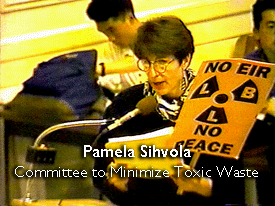 Pamela Sihvola, Tritium Debate aat Berkeley City Council 1996