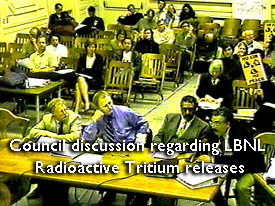 Tritium Debate aat Berkeley City Council 1996