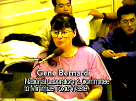 Gene Bernardi, Tritium Debate aat Berkeley City Council 1996