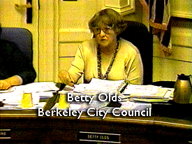 Betty Olds, Tritium Debate aat Berkeley City Council 1996