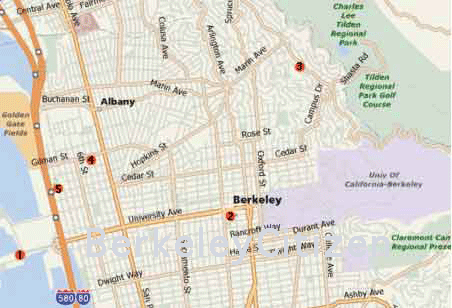 Berkeley 2000 air monitoring locations